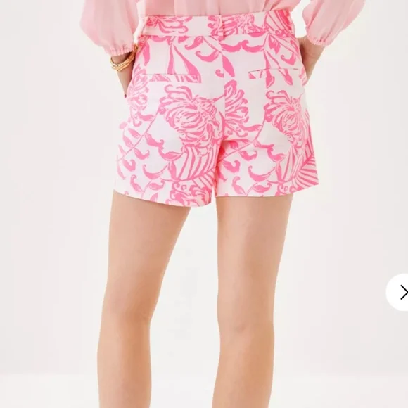 Lilly Pulitzer Pink Callahan shorts, 00, GD1108 - Picture 2 of 6